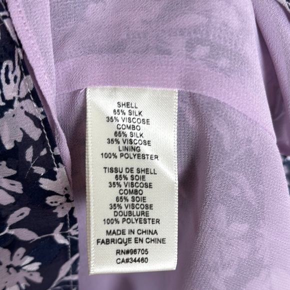 Rebecca Taylor Floral Print Women's Top - Picture 3 of 6